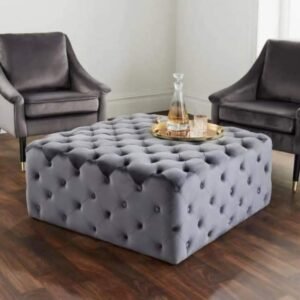 Luxury Furniture Home Upholstered Coffee Table With Grey Shade in Color