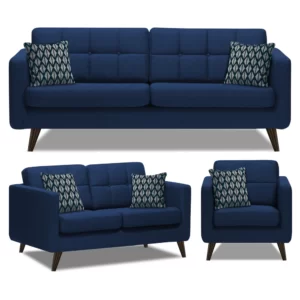 Luxury Furniture Home 3+2+1 Sofa Set With Blue Color