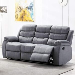 3 Seater Recliner in Light Grey Color