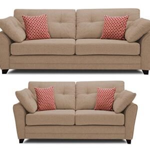 Luxury Furniture Home 3+2 Sofa Set With Brown Shade Color