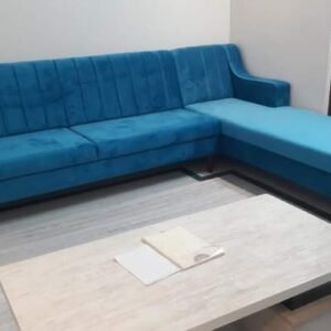 Luxury Furniture Home 2+ Launcher Sofa Set With Blue Shades