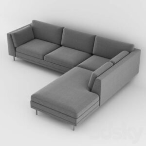 Luxury Furniture Home 2+ Launcher Sofa Set With Ash Color