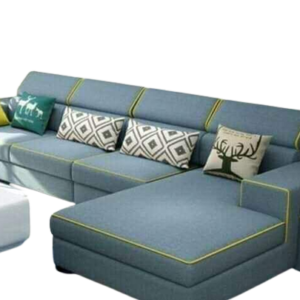 Luxury Furniture Home 3+ Launcher Sofa Set With Royal Blue Shade Color