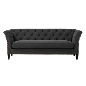 Luxury Furniture Home 3 Seater Sofa Couch in Dark Grey Color