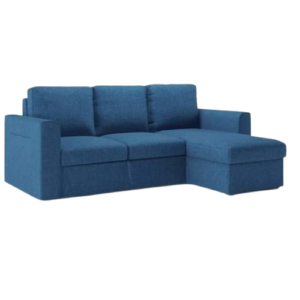 Luxury Furniture Home 2+ Launcher Sofa Set With Blue Color