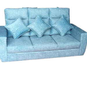 Luxury Furniture Home 3+1+1 Sofa Set With Sky Blue Shade Color