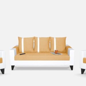 Luxury Furniture Home 3+1+1 Sofa Set With Skin and White Color