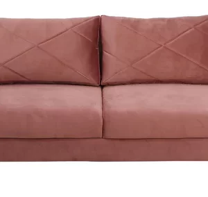 Luxury Furniture Home Bonito 3 Seater Velvet Sofa in Oriental Pink Color