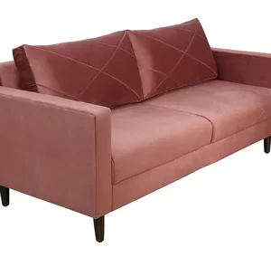 Luxury Furniture Home Bonito 3 Seater Velvet Sofa in Oriental Pink Color