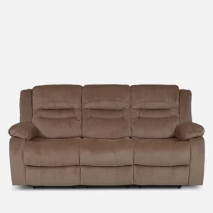 Luxury Furniture Home Houston 3 Seater Recliner in Light Brown Color