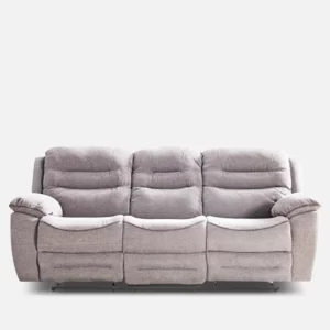 Luxury Furniture Home Laron 3 Seater Recliner in Light Grey Color