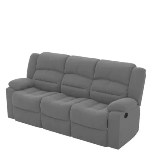 Luxury Furniture Home | Nivano 3 Seater Recliner in Dark Grey Color