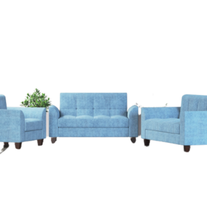 Luxury Furniture Home 3+1+1 Sofa Set With Sky Blue Color