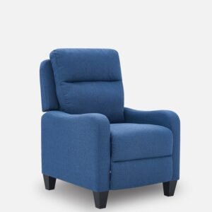 Luxury Furniture Home | Ventor Manual Pushback 1 Seater Recliner in Blue Color