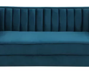 Luxury Furniture Home Vito 2 Seater Velvet Sofa in Teal Blue Colour