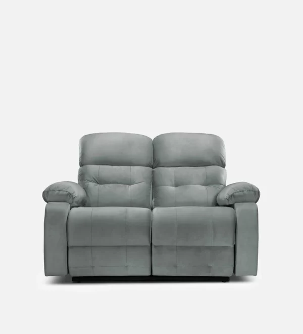 Luxury Furniture Home | Vivian 2 Seater Manual Recliner in Grey Color