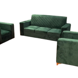 Luxury Furniture Home 3+1+1 Sofa Set With Green Color Shade