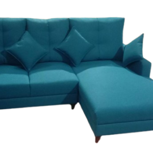 Luxury Furniture Home 2+ Launcher Sofa Set With Blue Color Shade