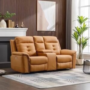 2 Seater Recliner in Tan Color