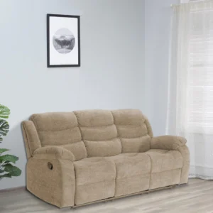 3 Seater Recliner in Beige Color